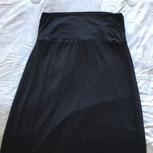 Black maxi skirt